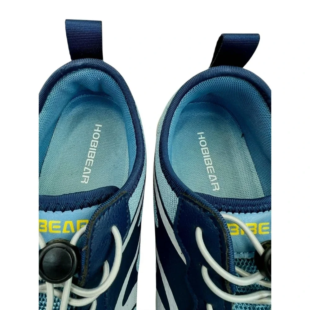 HOBIBEAR Barefoot Water Shoes Men Women Aqua Socks Blue Size 40 9.5